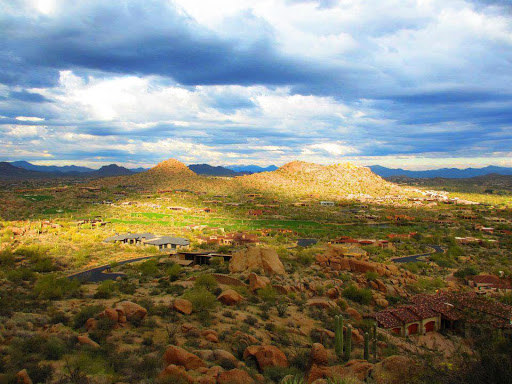 Distant View of a Golf Course